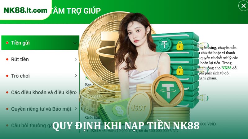 Tổng Hợp Các Quy định Khi Nạp Tiền NK88